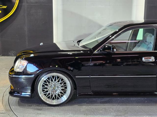 クラウン アスリートG ハーフフルエアロ ブラック全塗装 新品エアロ 新品車高調 新品ALESSメッキ19インチホイール 走行距離5万2千キロ(56枚目)