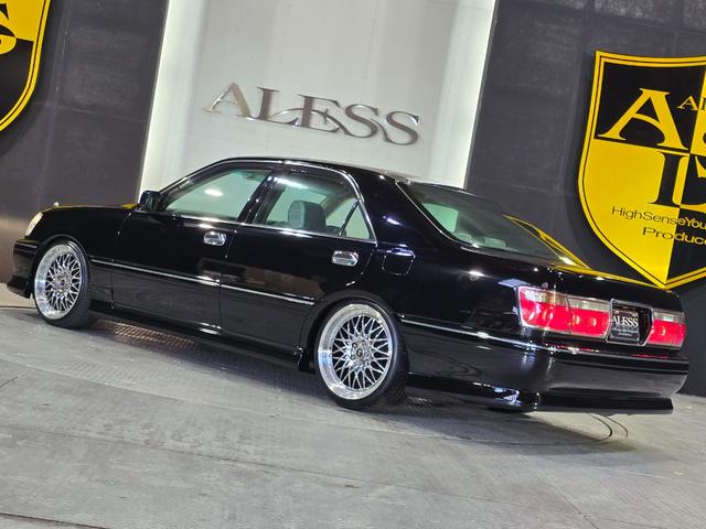 クラウン アスリートG ハーフフルエアロ ブラック全塗装 新品エアロ 新品車高調 新品ALESSメッキ19インチホイール 走行距離5万2千キロ(58枚目)