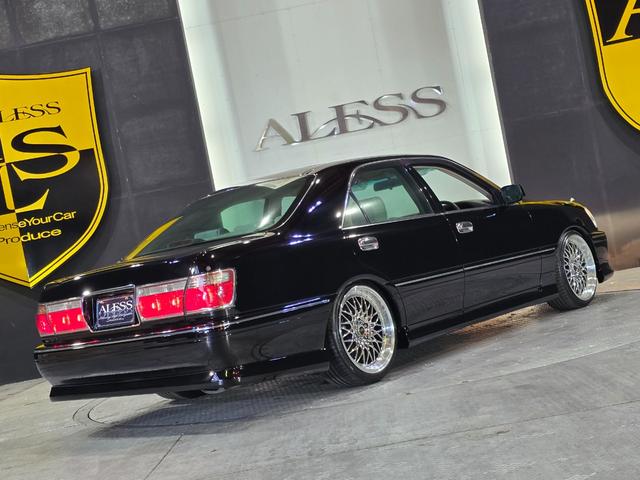 クラウン アスリートG ハーフフルエアロ ブラック全塗装 新品エアロ 新品車高調 新品ALESSメッキ19インチホイール 走行距離5万2千キロ(62枚目)