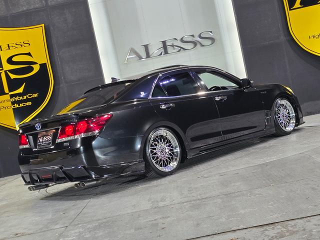 クラウンハイブリッド アスリートG ROJAMコンプリート サンルーフ 黒革シート ALESSメッキ19インチホイール JUNIT4灯フォグ RSR車高調 4本出しマフラー HDDマルチナビ Bluetoothオーディオ レーダー探知機(2枚目)