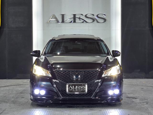 クラウンハイブリッド アスリートG ROJAMコンプリート サンルーフ 黒革シート ALESSメッキ19インチホイール JUNIT4灯フォグ RSR車高調 4本出しマフラー HDDマルチナビ Bluetoothオーディオ レーダー探知機(15枚目)