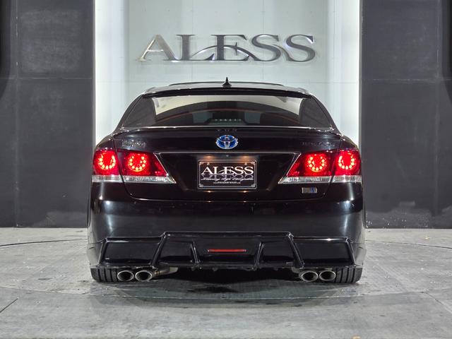 クラウンハイブリッド アスリートG ROJAMコンプリート サンルーフ 黒革シート ALESSメッキ19インチホイール JUNIT4灯フォグ RSR車高調 4本出しマフラー HDDマルチナビ Bluetoothオーディオ レーダー探知機(16枚目)