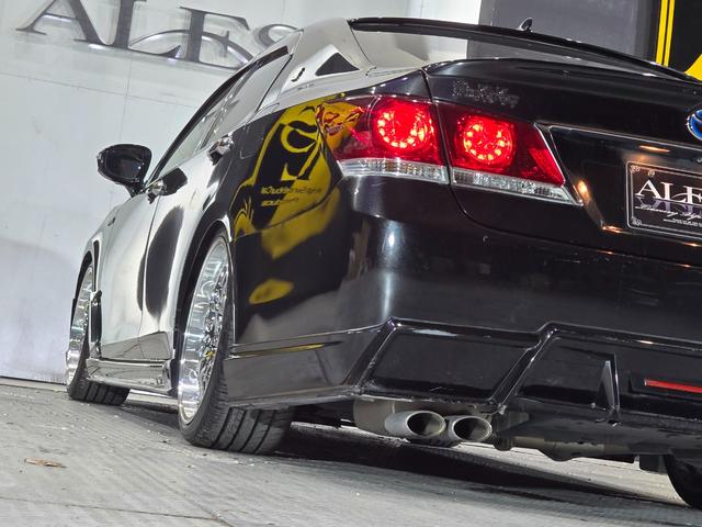 クラウンハイブリッド アスリートG ROJAMコンプリート サンルーフ 黒革シート ALESSメッキ19インチホイール JUNIT4灯フォグ RSR車高調 4本出しマフラー HDDマルチナビ Bluetoothオーディオ レーダー探知機(61枚目)
