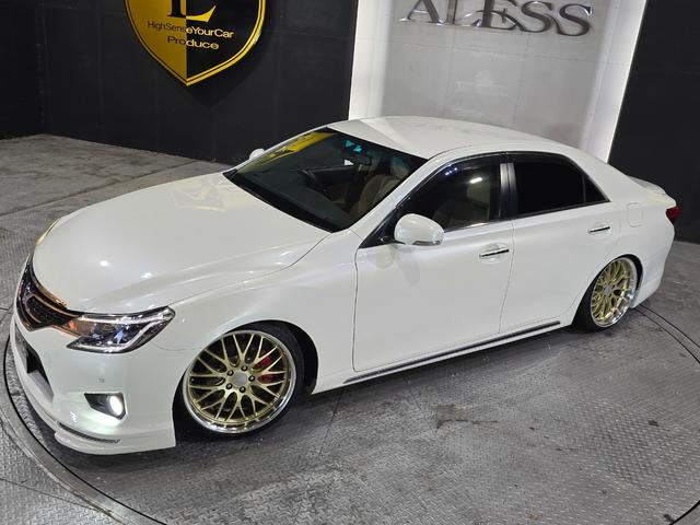 マークX プレミアム WORK19インチ フルタップ車高調 ハーフエアロ スポーツマフラー アルパイン8型SDナビ Bluetoothオーディオ ハーフレザーシート LEDルームランプ(8枚目)