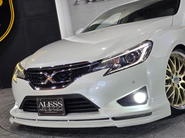 マークX プレミアム WORK19インチ フルタップ車高調 ハーフエアロ スポーツマフラー アルパイン8型SDナビ Bluetoothオーディオ ハーフレザーシート LEDルームランプ(9枚目)