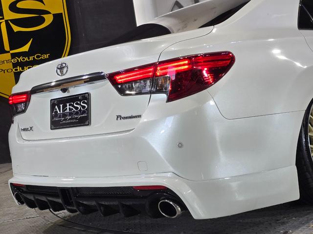 マークX プレミアム WORK19インチ フルタップ車高調 ハーフエアロ スポーツマフラー アルパイン8型SDナビ Bluetoothオーディオ ハーフレザーシート LEDルームランプ(11枚目)