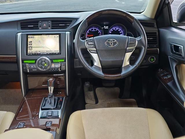 マークX プレミアム WORK19インチ フルタップ車高調 ハーフエアロ スポーツマフラー アルパイン8型SDナビ Bluetoothオーディオ ハーフレザーシート LEDルームランプ(21枚目)