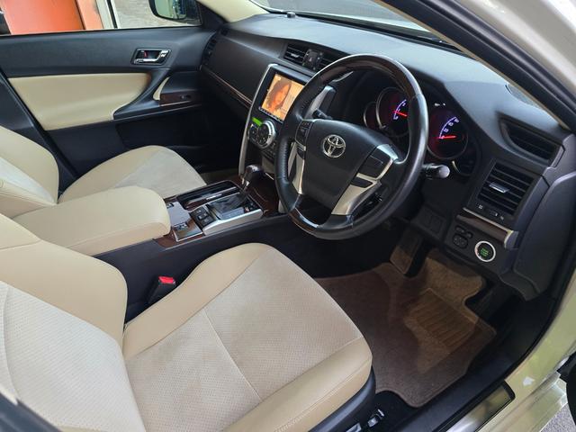 マークX プレミアム WORK19インチ フルタップ車高調 ハーフエアロ スポーツマフラー アルパイン8型SDナビ Bluetoothオーディオ ハーフレザーシート LEDルームランプ(32枚目)