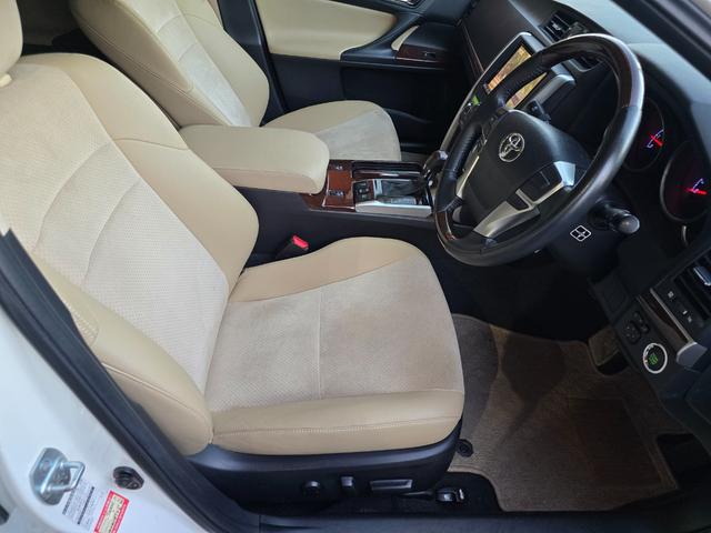 マークX プレミアム WORK19インチ フルタップ車高調 ハーフエアロ スポーツマフラー アルパイン8型SDナビ Bluetoothオーディオ ハーフレザーシート LEDルームランプ(34枚目)