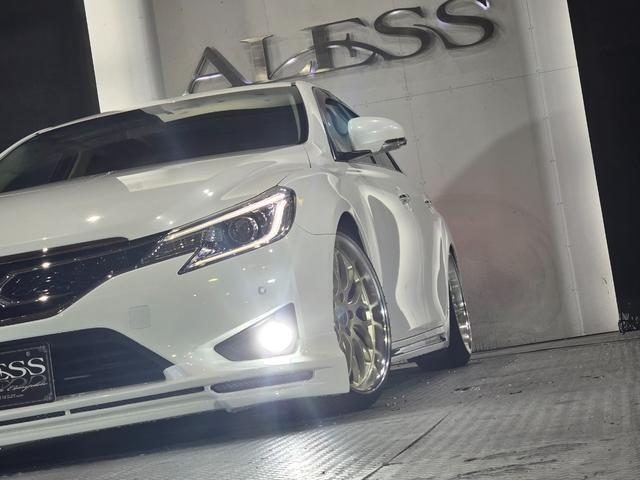 マークX プレミアム WORK19インチ フルタップ車高調 ハーフエアロ スポーツマフラー アルパイン8型SDナビ Bluetoothオーディオ ハーフレザーシート LEDルームランプ(49枚目)