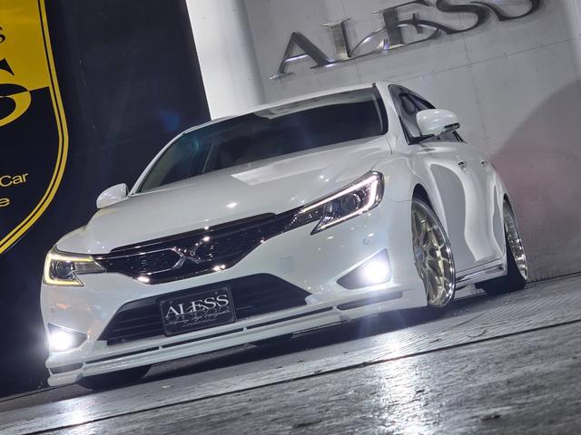 マークX プレミアム WORK19インチ フルタップ車高調 ハーフエアロ スポーツマフラー アルパイン8型SDナビ Bluetoothオーディオ ハーフレザーシート LEDルームランプ(51枚目)