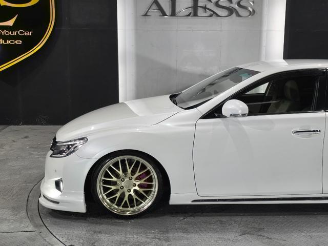 マークX プレミアム WORK19インチ フルタップ車高調 ハーフエアロ スポーツマフラー アルパイン8型SDナビ Bluetoothオーディオ ハーフレザーシート LEDルームランプ(56枚目)