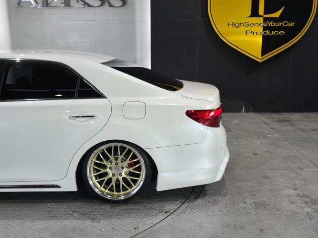 マークX プレミアム WORK19インチ フルタップ車高調 ハーフエアロ スポーツマフラー アルパイン8型SDナビ Bluetoothオーディオ ハーフレザーシート LEDルームランプ(57枚目)