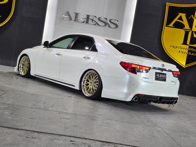 マークX プレミアム WORK19インチ フルタップ車高調 ハーフエアロ スポーツマフラー アルパイン8型SDナビ Bluetoothオーディオ ハーフレザーシート LEDルームランプ(58枚目)