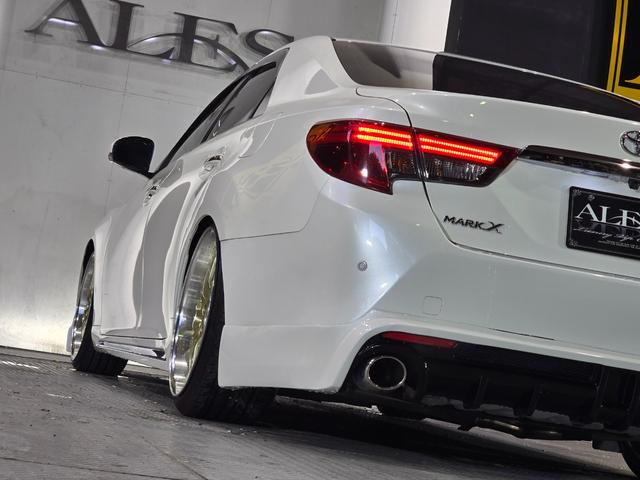 マークX プレミアム WORK19インチ フルタップ車高調 ハーフエアロ スポーツマフラー アルパイン8型SDナビ Bluetoothオーディオ ハーフレザーシート LEDルームランプ(60枚目)