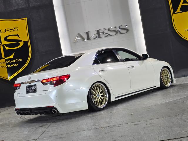 マークX プレミアム WORK19インチ フルタップ車高調 ハーフエアロ スポーツマフラー アルパイン8型SDナビ Bluetoothオーディオ ハーフレザーシート LEDルームランプ(62枚目)