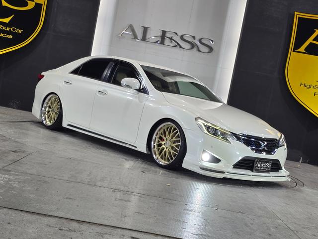 マークX プレミアム WORK19インチ フルタップ車高調 ハーフエアロ スポーツマフラー アルパイン8型SDナビ Bluetoothオーディオ ハーフレザーシート LEDルームランプ(65枚目)