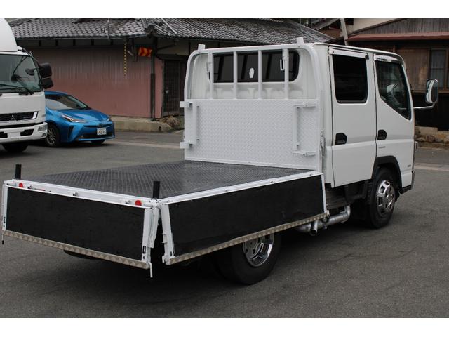 キャンター Ｗキャブ　４ＷＤ　メッキパーツ　アオリ縞板加工　荷床鉄板　Ｆシートカバー付　車両総重量４３６０ｋｇ　荷台内寸２０９８－１６０５－３８０（18枚目）