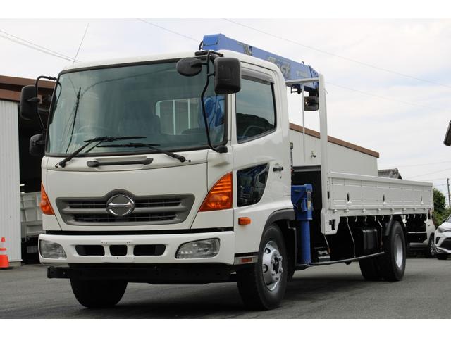 ヒノレンジャー クレーン４段　２．５５ｔ　ラジコン　☆タダノＴＭ－ＺＥ３０４ＨＲＥ☆２．９３ｔ吊り☆フックイン☆馬力２１０ＰＳ☆ベッドスレ☆フォグ☆ラジコン後日☆ロープ穴３対☆車両総重量７９６５ｋｇ☆荷台内寸５４１４ｘ２１２１ｘ３９４☆床地上高１０９９（12枚目）