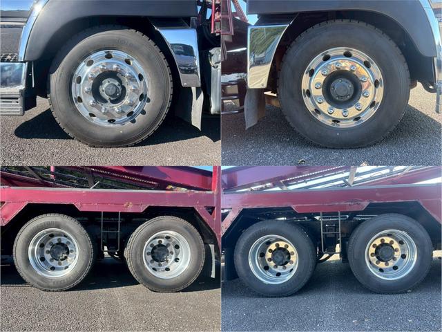 スーパーグレート 大型キャビン（希少）５台積・７．２ｔ積　アジア工業製・ＭＴ７・オートクルーズ・ＥＴＣ・電格ミラー・バックカメラ・デフロック・エアサス・ベット付・ナビ・メッキパーツ・リフターラジコン・あゆみ板・ローダウン対応・油圧式昇降台・レザー調シート（80枚目）