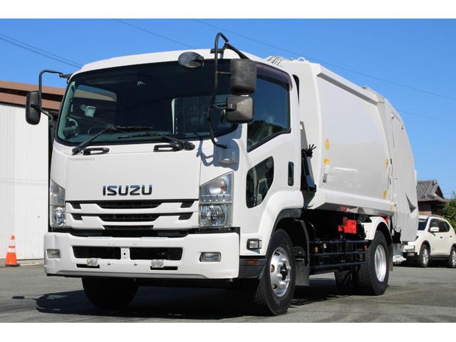 フォワード パッカー車/塵芥車 4.45t 8.2立米 プレス式 極東GB82-27-S☆プレスパック☆連続スイッチ☆汚水タンク☆レザー調シートカバー☆フォグ☆210PS☆Bモニター☆電格ミラー☆ETC☆車両総重量10945kg☆荷台内寸4681x2065x1612(2枚目)