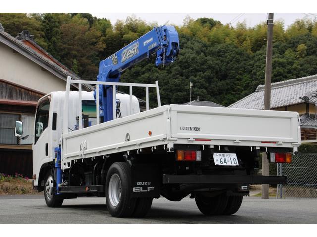 エルフトラック 4段クレーン ラジコン付 2.8t積載 ロング タダノZE264HRE 2.63t吊 フックイン ETC ロープ穴・フック2対 キーレス 車両総重量6365kg 荷台内寸3711-1786-373 床地上高1031(8枚目)