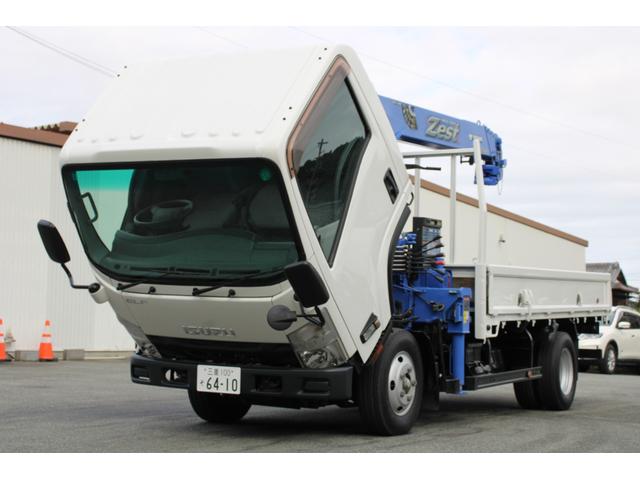 エルフトラック 4段クレーン ラジコン付 2.8t積載 ロング タダノZE264HRE 2.63t吊 フックイン ETC ロープ穴・フック2対 キーレス 車両総重量6365kg 荷台内寸3711-1786-373 床地上高1031(10枚目)