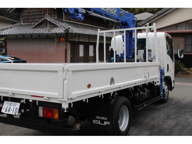 エルフトラック 4段クレーン ラジコン付 2.8t積載 ロング タダノZE264HRE 2.63t吊 フックイン ETC ロープ穴・フック2対 キーレス 車両総重量6365kg 荷台内寸3711-1786-373 床地上高1031(14枚目)