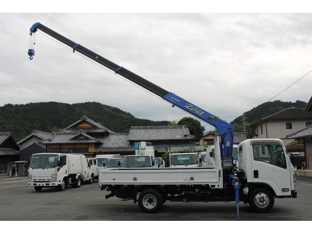 エルフトラック 4段クレーン ラジコン付 2.8t積載 ロング タダノZE264HRE 2.63t吊 フックイン ETC ロープ穴・フック2対 キーレス 車両総重量6365kg 荷台内寸3711-1786-373 床地上高1031(38枚目)