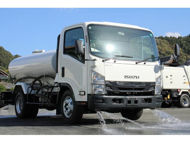 エルフトラック 散水車 4t ワイド ☆11尺☆極東LH04-304☆PTO式☆4000リットル☆キーレス☆スペアキー☆ETC☆車両重量7335kg☆荷台内寸3899x1920x1288(40枚目)