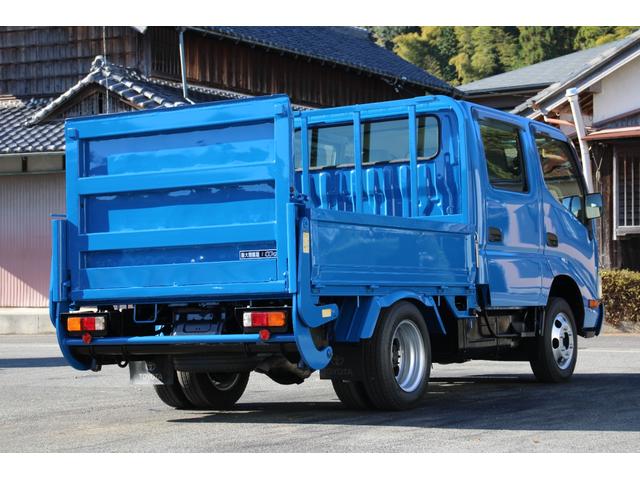 トヨエース Ｗキャブ　１．１ｔ積載　パワーゲート付　極東Ｓ６０１　アーム式　ディーゼル　Ｗピック　６人乗り　リアＷタイヤ　全低床　車両総重量３６００ｋｇ　荷台内寸２０３７－１６０７－３７４　ゲートサイズ９６５－１４５９　床地上高７７５（5枚目）