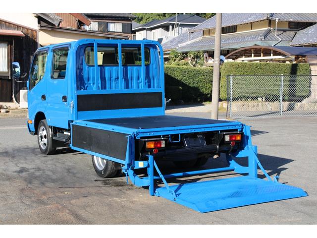 トヨエース Ｗキャブ　１．１ｔ積載　パワーゲート付　極東Ｓ６０１　アーム式　ディーゼル　Ｗピック　６人乗り　リアＷタイヤ　全低床　車両総重量３６００ｋｇ　荷台内寸２０３７－１６０７－３７４　ゲートサイズ９６５－１４５９　床地上高７７５（22枚目）