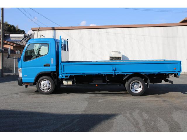 キャンター 平ボディ　３ｔ積載　ワイドロング　３ｔ積載　バックカメラ　キーレス　ナビ　電格ミラー　ＥＴＣ　アオリ縞板加工　車両総重量５９０５ｋｇ　荷台内寸４３５４－１８９７－３７８　床地上高９７７（8枚目）