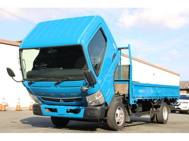 キャンター 平ボディ　３ｔ積載　ワイドロング　３ｔ積載　バックカメラ　キーレス　ナビ　電格ミラー　ＥＴＣ　アオリ縞板加工　車両総重量５９０５ｋｇ　荷台内寸４３５４－１８９７－３７８　床地上高９７７（9枚目）