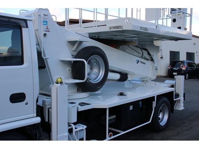 エルフトラック 高所作業車 建機仕様 タダノAT-120S(12m) ☆13尺☆タダノAT-120S☆スーパーデッキ☆荷重1000kg☆アドブルー☆キーレス☆Bモニター☆電格ミラー☆ETC☆車両総重量7065kg☆荷台内寸4609x1812x2355(17枚目)