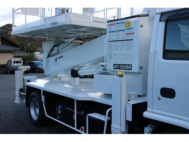 エルフトラック 高所作業車 建機仕様 タダノAT-120S(12m) ☆13尺☆タダノAT-120S☆スーパーデッキ☆荷重1000kg☆アドブルー☆キーレス☆Bモニター☆電格ミラー☆ETC☆車両総重量7065kg☆荷台内寸4609x1812x2355(19枚目)