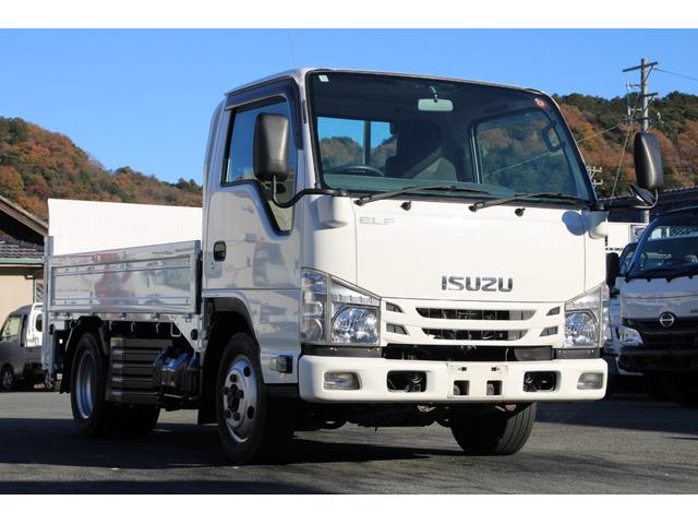 エルフトラック 平ボディ-2tパワーゲート(PG) 4WD 全低床 10尺☆極東V601B☆パートタイム4WD☆フォグランプ☆キーレス☆電格ミラー☆スペアキー☆車両重量4985kg☆荷台内寸3090x1627x372☆ゲートテーブル757x1531☆床地上高837(4枚目)