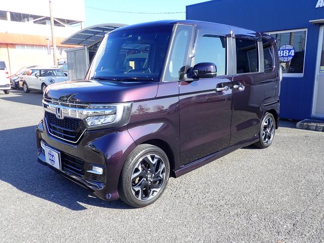 N-BOXカスタム G・Lターボホンダセンシング 社外フルセグナビ Bluetooth スマートキー プッシュスタート ホンダセンシング バックカメラ ETC LEDヘッドライト オートライト オートエアコン 両側パワースライドドア(8枚目)