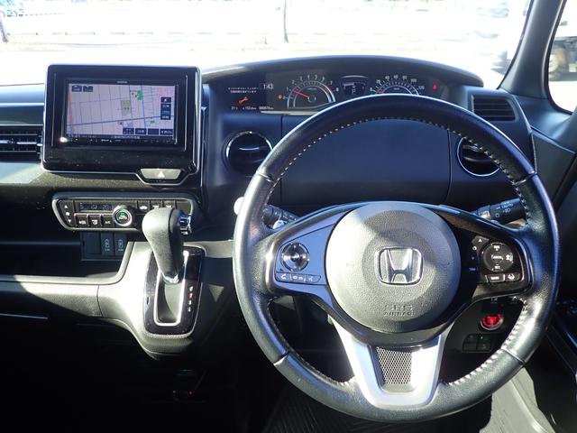 N-BOXカスタム G・Lターボホンダセンシング 社外フルセグナビ Bluetooth スマートキー プッシュスタート ホンダセンシング バックカメラ ETC LEDヘッドライト オートライト オートエアコン 両側パワースライドドア(18枚目)