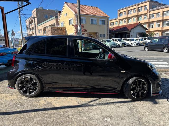 マーチ ニスモ　Ｓ　禁煙車　ＨＫＳマフラー　オーリンズ（ＡＺＵＲＩＴＥ）車高調　サスペンションプラスサス　クスコＬＳＤ　純正ナビＴＶ　バックカメラ　インテリキー　ＬＥＤヘッドライト　ＥＴＣ（18枚目）