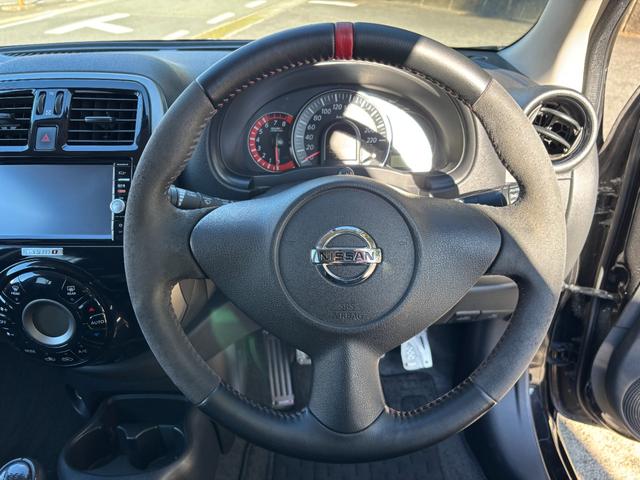 マーチ ニスモ　Ｓ　禁煙車　ＨＫＳマフラー　オーリンズ（ＡＺＵＲＩＴＥ）車高調　サスペンションプラスサス　クスコＬＳＤ　純正ナビＴＶ　バックカメラ　インテリキー　ＬＥＤヘッドライト　ＥＴＣ（22枚目）