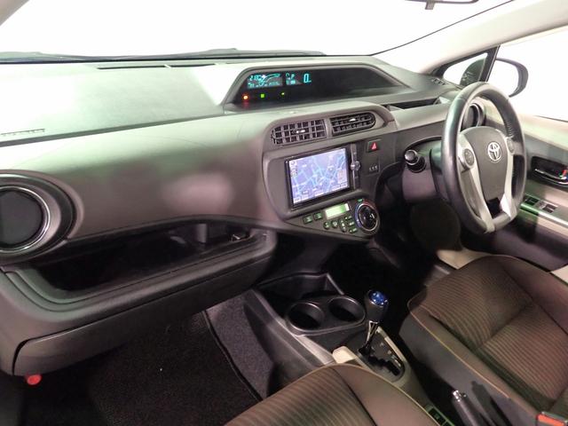 アクア G 純正SDナビ&フルセグTV CD&DVD再生・ブルートゥース対応 バックカメラ ABS 両席エアバック ETC インテリキー HIDオートライト UVカットガラス ワンオーナー車 ユーザー買取車(20枚目)