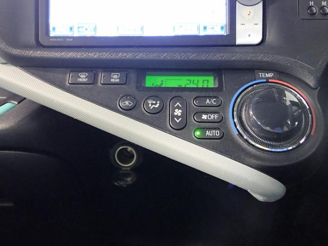 アクア S 純正ナビ&フルセグTV CD&DVD再生・ブルートゥース&USB対応 バックカメラ 前後ドライブレコーダー インテリキー シートヒーター HIDライト UVカットガラス タイミングチェーン仕様 買取車(17枚目)