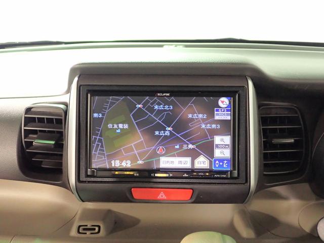 Ｎ－ＢＯＸ Ｇ・Ｌパッケージ　社外ＳＤナビ＆地デジＴＶ　ＣＤ再生　バックカメラ　ＡＢＳ　両席エアバック　横滑り防止　インテリキー＆スペアキー　電動スライドドア　オートエアコン　ＵＶカットガラス　タイミングチェーン　ユーザー買取車（5枚目）