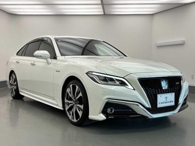 クラウンハイブリッド ＲＳアドバンス　セーフティーセンス／サンルーフ／黒革シート／三眼ヘッドライト／モデリスタ１９インチアルミ／ヘッドアップディスプレ／ブラインドスポットモニタ／サイド＆カーテンエアバック／純正ナビ／フルセグＴＶ／ＥＴＣ（46枚目）