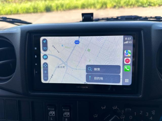 ダイナトラック Wキャブフルジャストロー Wキャブ レクサス1J7全塗装済み 弊社架装 メッキホイール 純正オプションフロントスポイラー 弊社架装サイドバンパー・フェンダー・泥除け・アオリ縞板製作 ディスプレイオーディオ アップルカープレイ(7枚目)