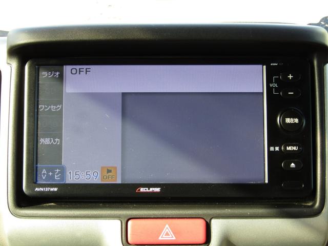 エブリイ ＰＣリミテッド　当社下取り車　社外ナビ　バックカメラ　衝突軽減ブレーキ　ＥＴＣ　ハロゲンライト　ワンセグ　ＣＤ　マニュアルエアコン　両側スライドドア　横滑り防止機能　ルーフコンソール　ドアバイザー　前席シートカバー（3枚目）
