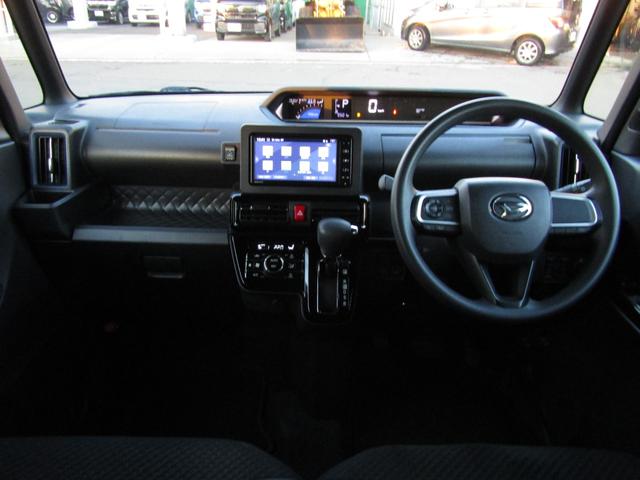 タント カスタムＸ　当社下取り車　純正ナビ　バックカメラ　衝突軽減ブレーキ　前後ドラレコ　ＥＴＣ　両側ＰＳＤ　フルセグ　Ｂｌｕｅｔｏｏｔｈ　ＵＳＢ　ＬＥＤライト　オートエアコン　シートヒーター　パーキングセンサー（2枚目）