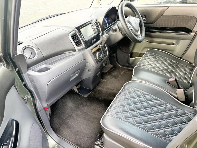 スペーシアカスタム TS 4WD ローンに不安な方 本州仕入 1年保証 両側パワースライドドア 純正ナビ ワンセグTV バックカメラ シートヒーター 革調シートカバー スマートキー プッシュスタート 全国 札幌 函館 リース(8枚目)