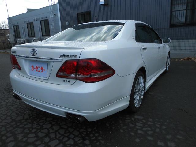 クラウン 3.5アスリート アニバーサリーエディション 社外エアロ 本革シート 社外マフラー ETC オートクルーズコントロール バックカメラ ナビ TV 19インチアルミ HID シートヒーター シートエアコン スマートキー パワーシート 冬タイヤ18インチアルミ付(8枚目)